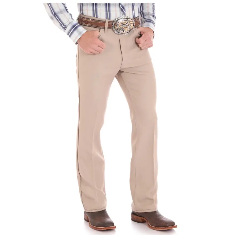 00082Kh Wrangler Men's Wrancher Polyester Stretch Twill Dress Jean Khaki 1