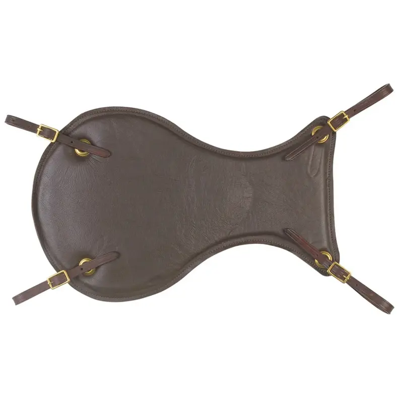 0102-1201 Tucker Leather Gel-Cush Seat Pad - Brown 1