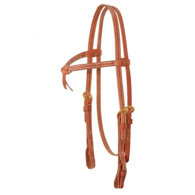0127-1066 Circle Y Julie Goodnight Futurity Browband Western Headstall Herman Oak 1