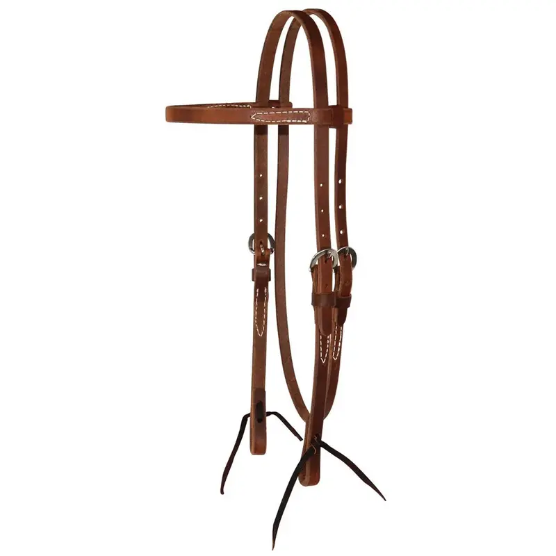 0195-0069 Circle Y Harness Leather Browband Headstall 1