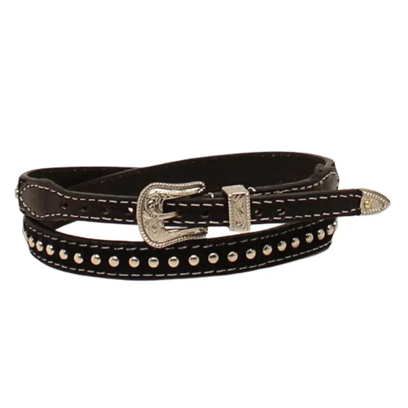 0267401 3/8 Black Calf Hair Hatband 1