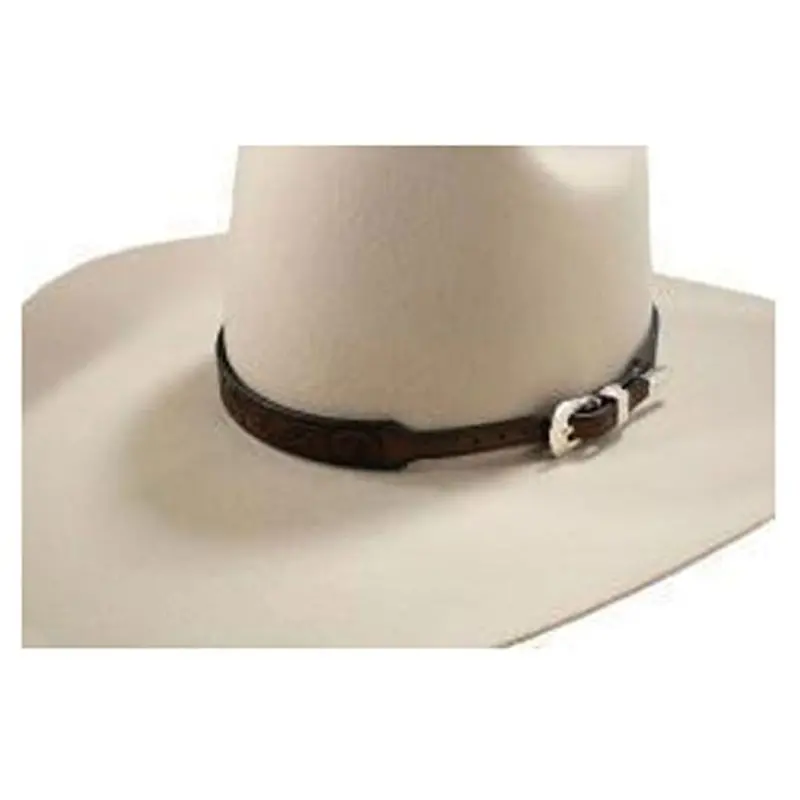 0281502 Twister Hatband Laser Cut Paisley - Brown 1
