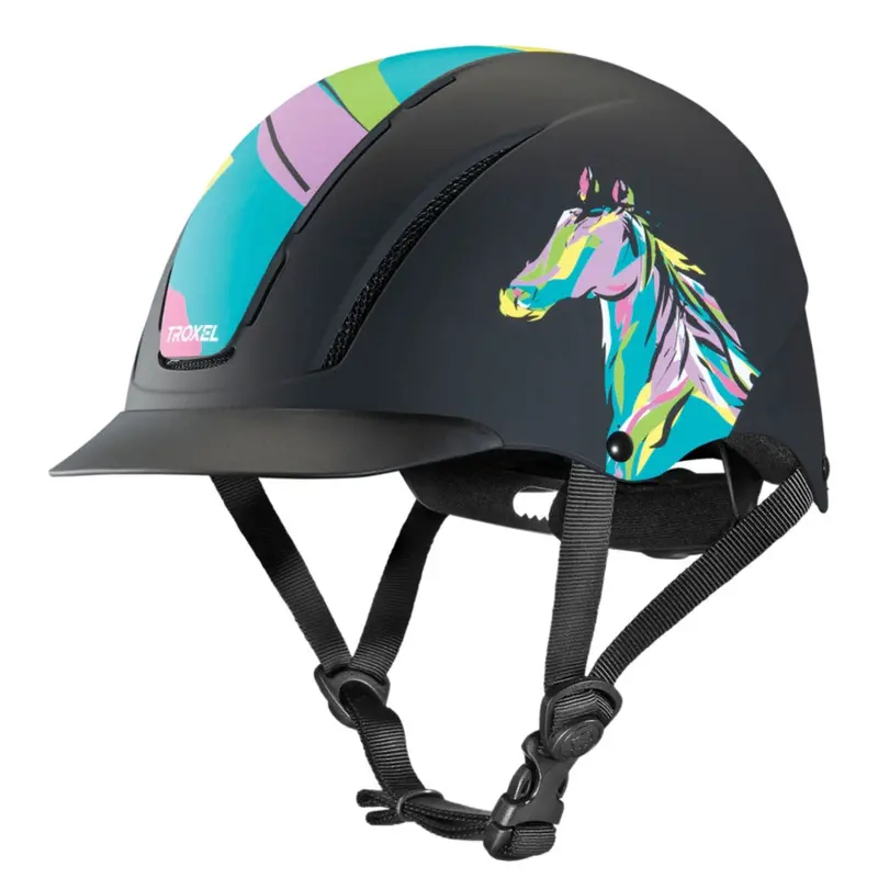 04-537 Troxel Spirit Riding Helmet Pop Art Pony Design 1
