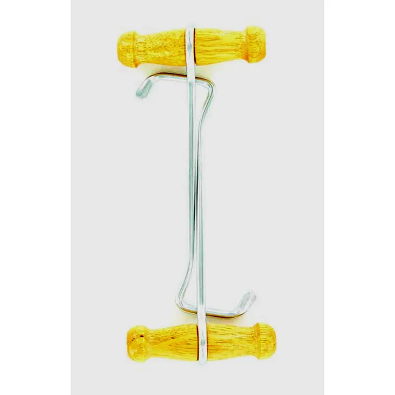 04024 6.5 Inch Natural Wood Boot Hooks 1