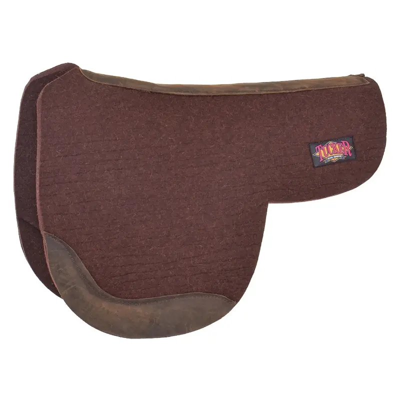 054-Gq5-C1w Tucker Apex Equitation Wool Trail Saddle Pad - Chocolate 1