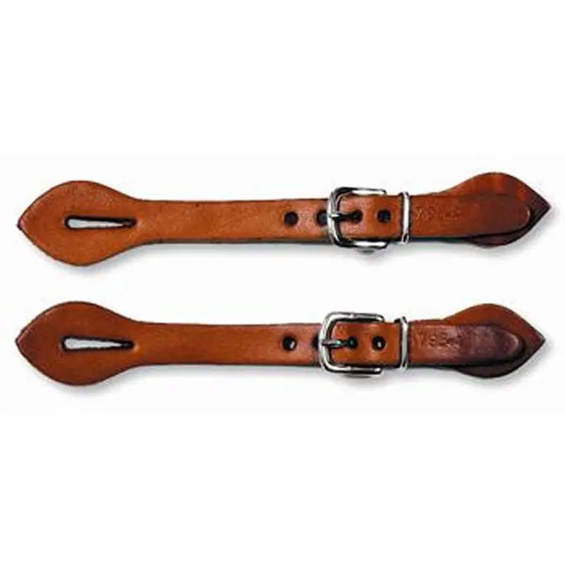 0795-0004 Circle Y Youth/Ladies Leather Spur Straps Regular Oil 1