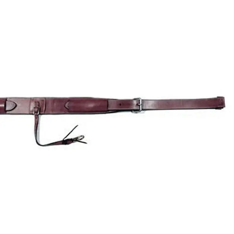 0803-0001 Circle Y 3 Inch Plain Double Ply Flank Cinch - Walnut 1