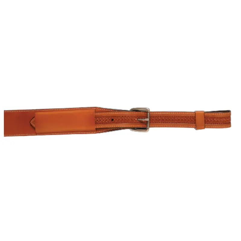 0803-1104 Circle Y Julie Goodnight 3 Inch Diamond Tooled Flank Strap - Regular Oil 1