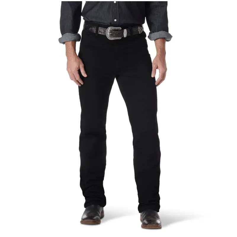 0936Wbk Wrangler Men's Cowboy Cut Slim Fit Jeans - Shadow Black 1