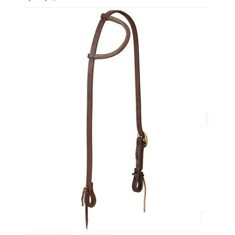 10-0721 Weaver Working Tack Single-Ply One Buckle Sliding Ear Headstalls With Tie Ends 1
