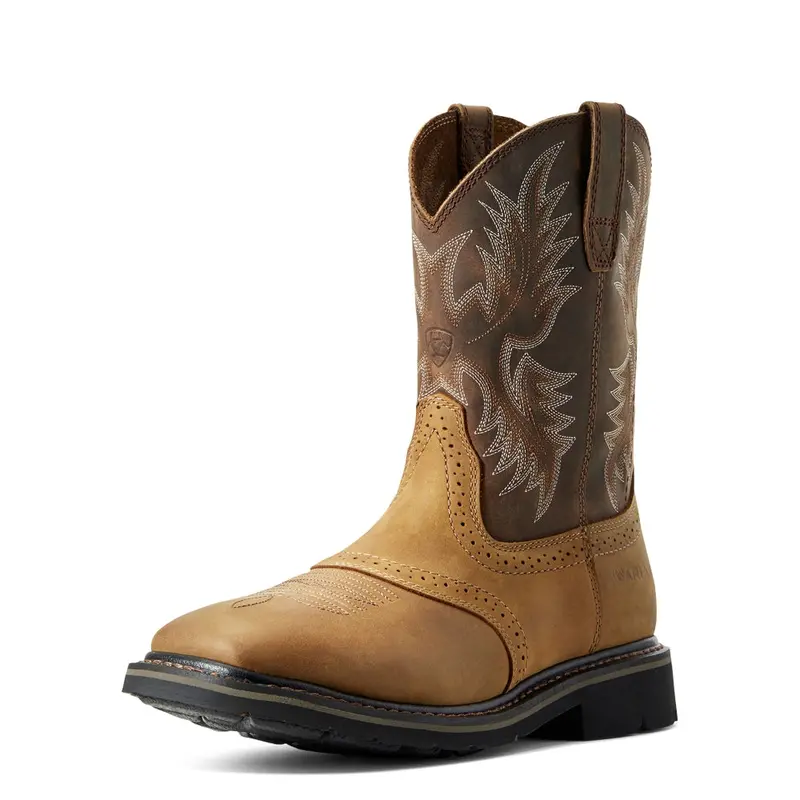 10010148 Ariat Men's Sierra Wide Square Toe Boot - Aged Bark 1