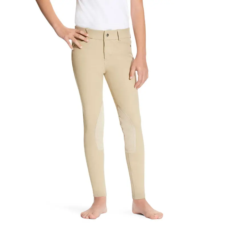 10010796 Ariat Kids Heritage Knee Patch Breech  - Tan 1