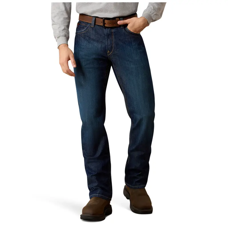 10012555 Ariat Men's Fr M4 Flame Resistant Relaxed Basic Boot Cut Jean - Flint 1