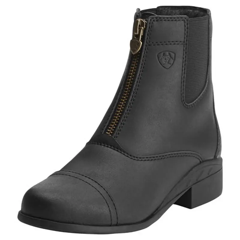 10015198 Ariat Youth Scout Zip Paddock Boots - Black 1