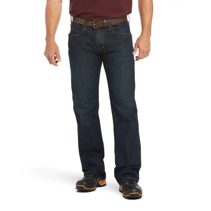 10016223 Ariat Men's Rebar M5 Slim Fit Straight Leg Jeans Blackstone 1