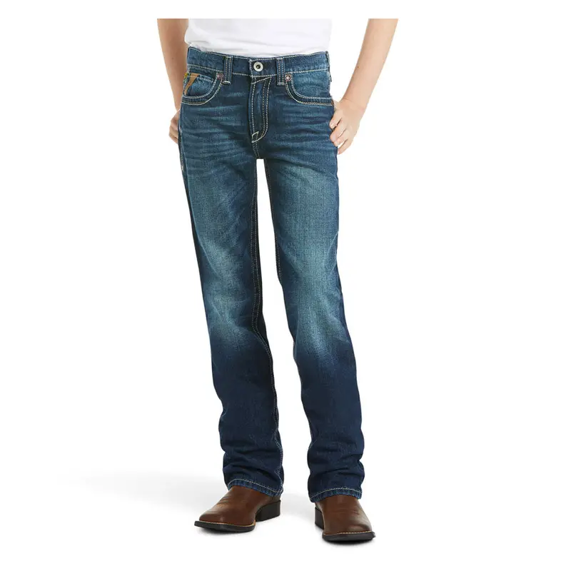 10018338 Ariat Boys B5 Slim Fit Boundary Stackable Straight Leg Jean 1