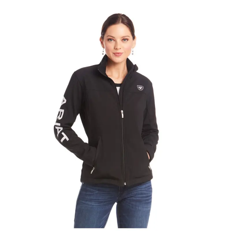 10019206 Ariat Women's Softshell Team Jacket - Black 1