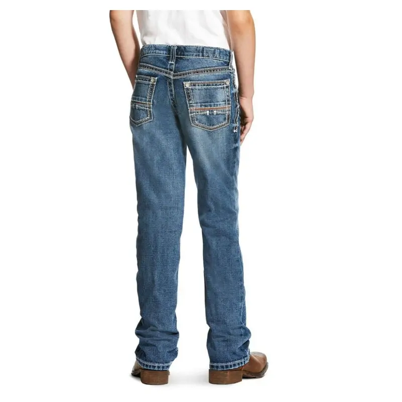 10021160 Ariat Boys B4 Relaxed Coltrane Boot Cut Jean - Durango 1