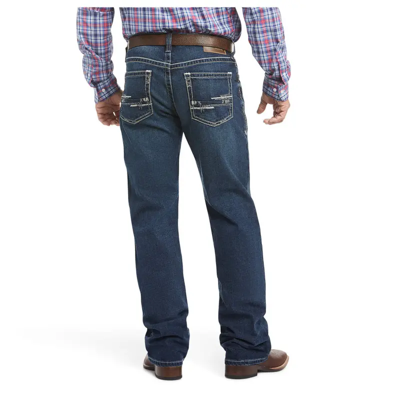 10021767 Ariat Men's M4 Low Rise Relaxed Bootcut Adkins Jean - Turnout Wash 1
