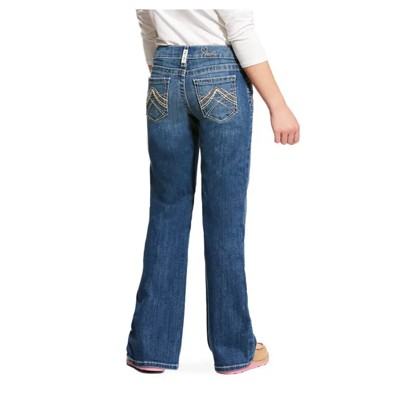 10025985 Ariat Girl's Whipstitch Boot Cut Stretch Fit Jean 1
