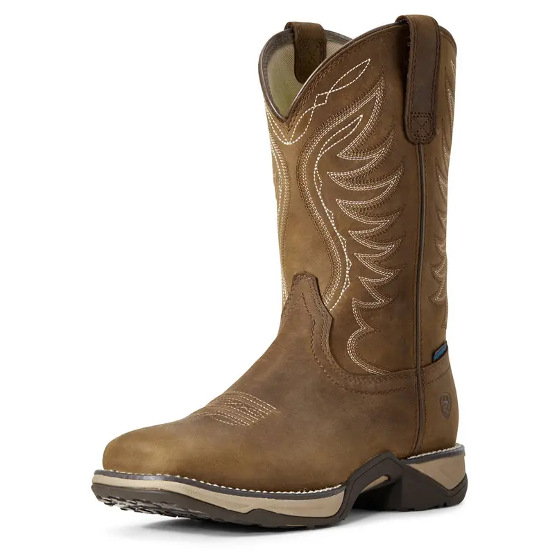 10029528 Ariat Women's Distressed Brown H2o Waterproof Anthem Western Cowboy Boots 1