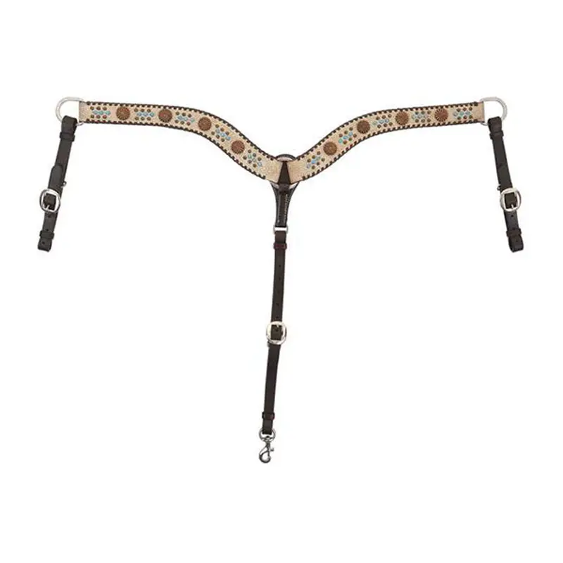 1003-23-Sc Circle Y Dakota Pinwheel Breast Collar 1