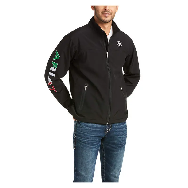 10031424 Ariat Men's Mexico Team Jacket - Black 1