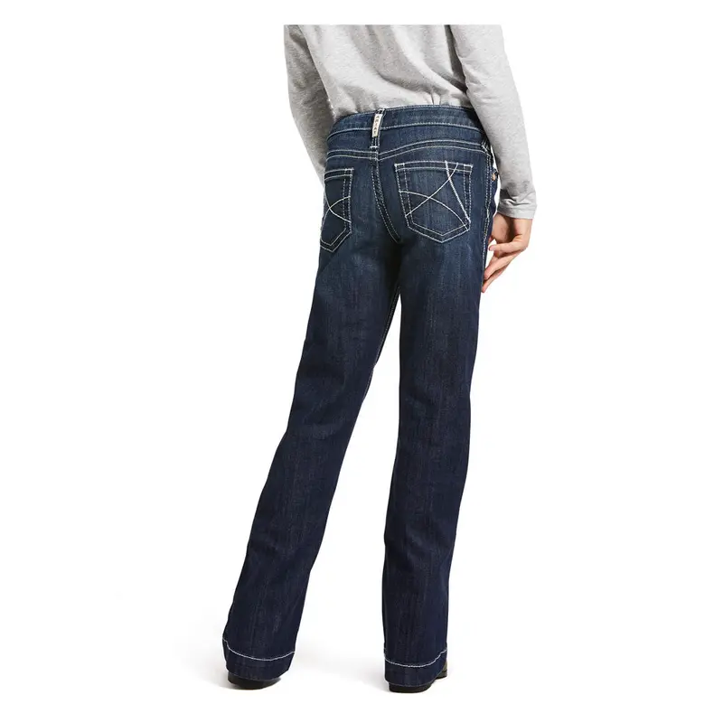 10032311 Ariat Girl's Mid Rise Ella Trouser Jean - Naomi 1