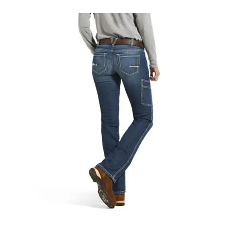 10032464 Ariat Women's Rebar Durastretch Riveter Straight Leg Jean - Nightride 1