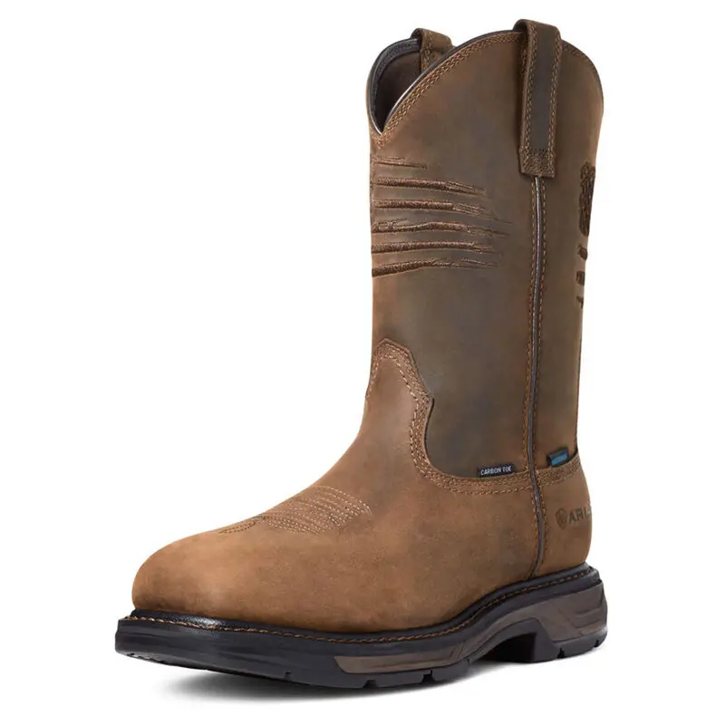 10036002 Ariat Men's Workhog Xt Patriot H2o Carbon Toe Work Boot 1