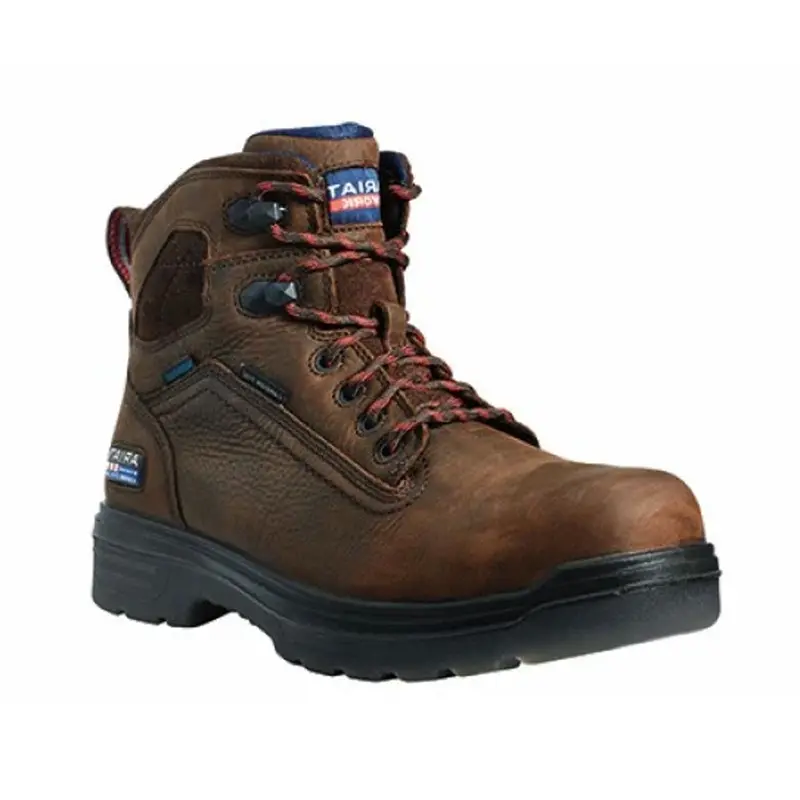 10036739 Ariat Men's 6" Turbo H2o Carbon Toe Work Boot - Brown 1