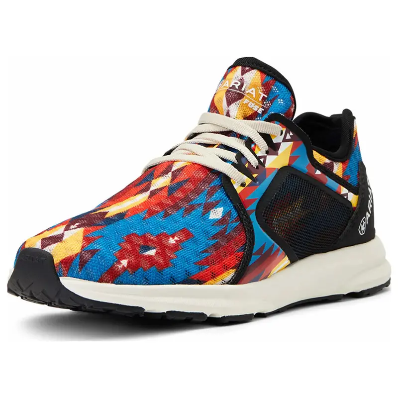 10039083 Ariat Women's Fuse Shoe - Blue Aztec 1