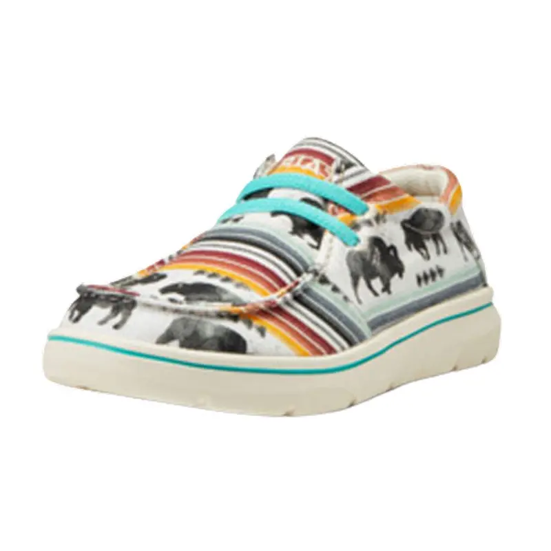 10040248 Ariat Youth Hilo Shoe - Buffalo Print 1