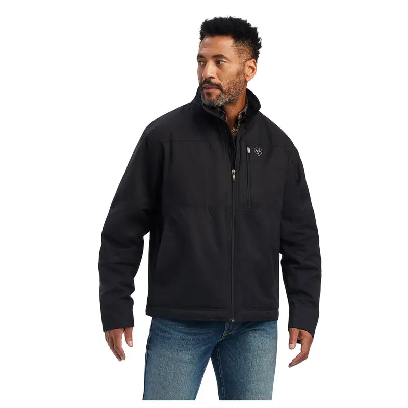 10041631 Ariat Men's Grizzly Canvas Insulated Jacket - Black 1