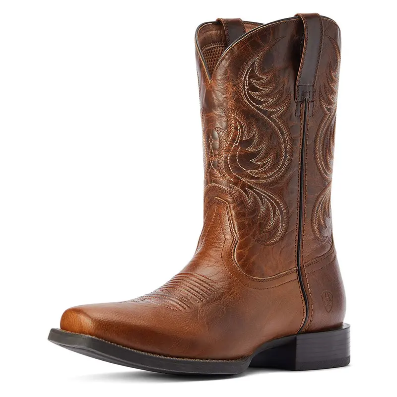 10042399 Ariat Men's Sport Boss Man Cowboy Boot - Rich Cognac 1