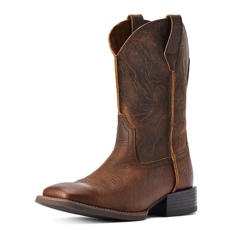 10042586 Ariat Men's Sport Rambler Cowboy Boot - Bartop Brown 1