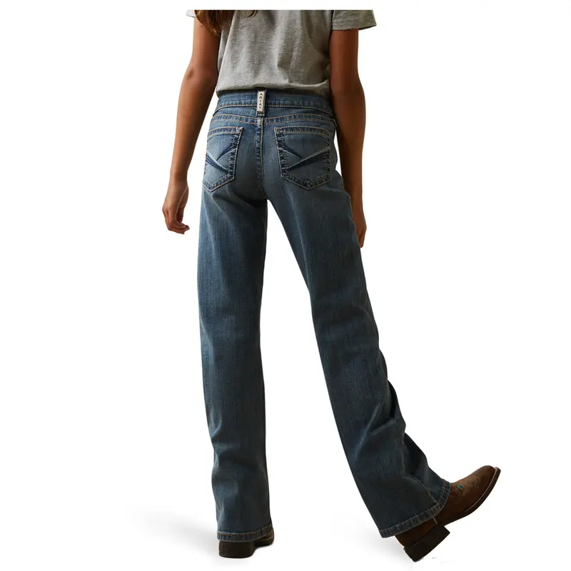 10043206 Ariat Girls' Real Leila Bootcut Jean - Eleanor 1