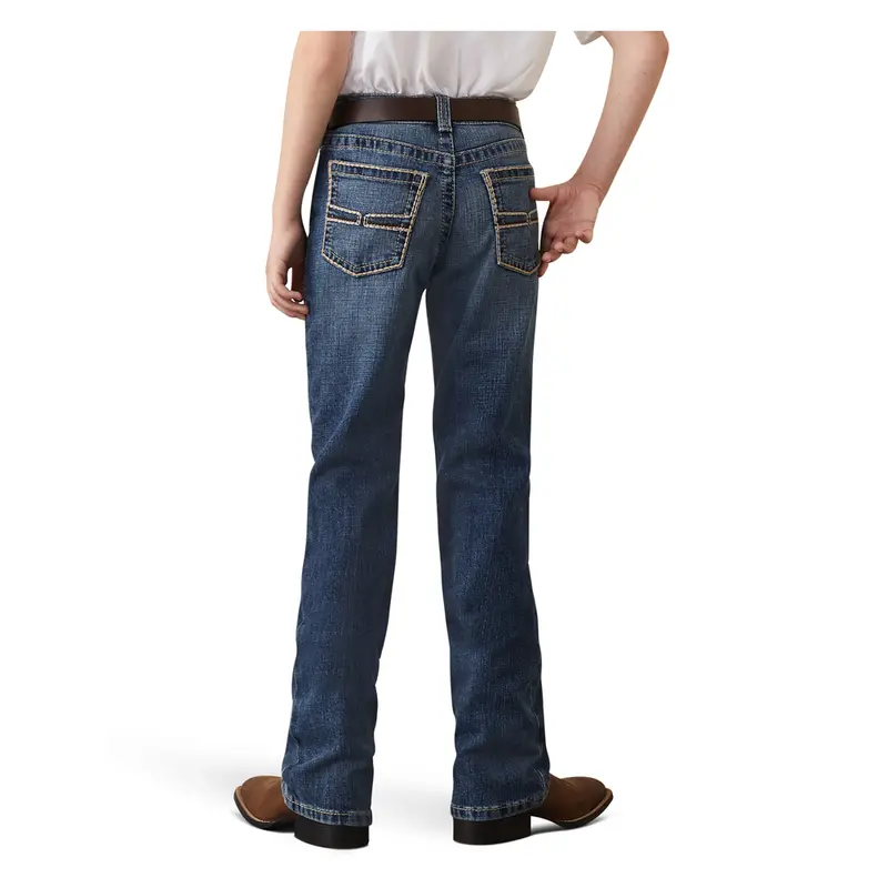 10044382 Ariat Boys Greysill Relaxed Fit  Bootcut Jean - Nelson 1