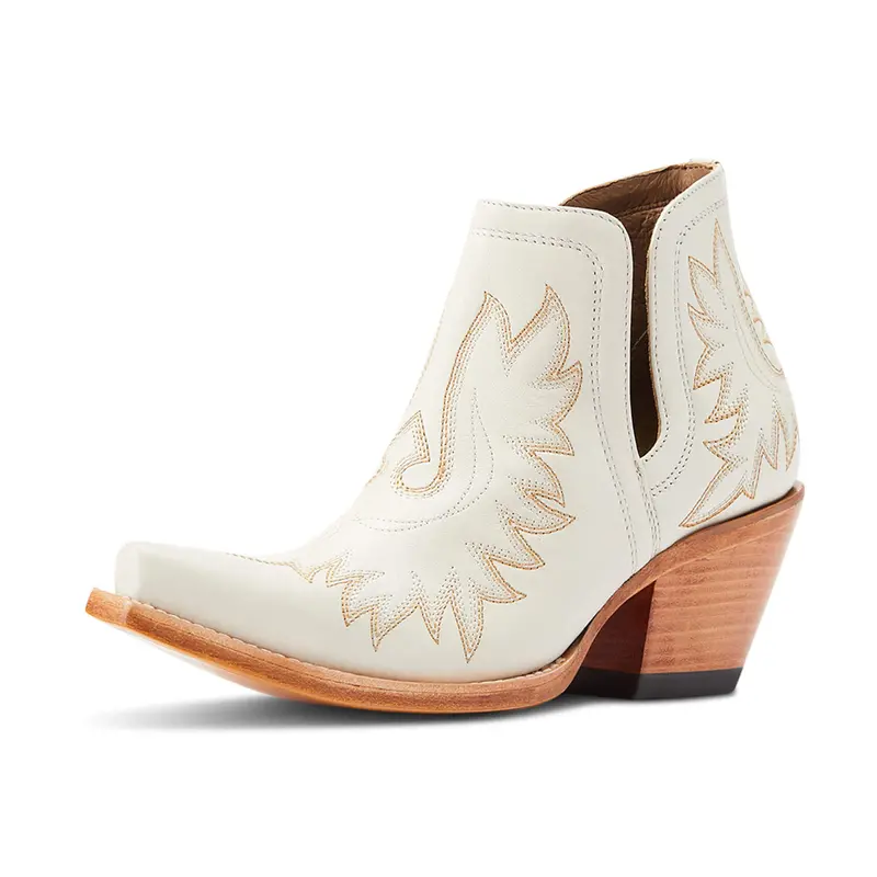 10044484 Ariat Women's Dixon Short Western Fashion Boot - Blanco 1
