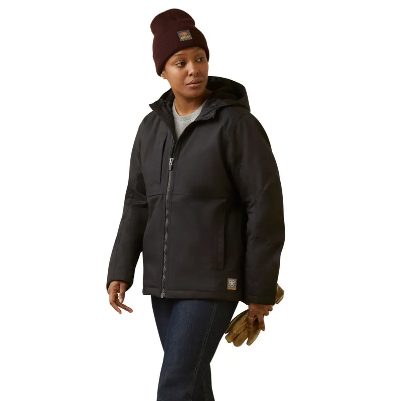 10046558 Ariat Rebar Women's Duracanvas Insulated Jacket - Black 1