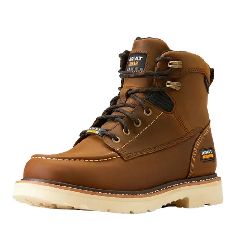 10046877 Ariat Men's Rebar Lift 6" Waterproof Work Boot - Distressed Brown 1