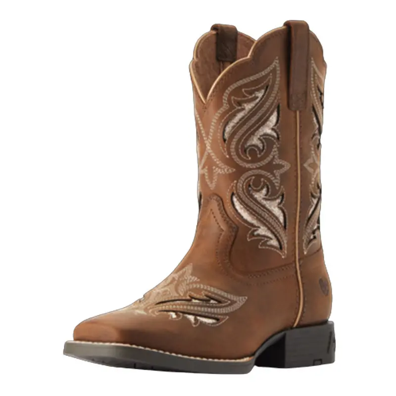 10046884 Ariat Youth Round Up Bliss Western Boot - Sassy Brown 1