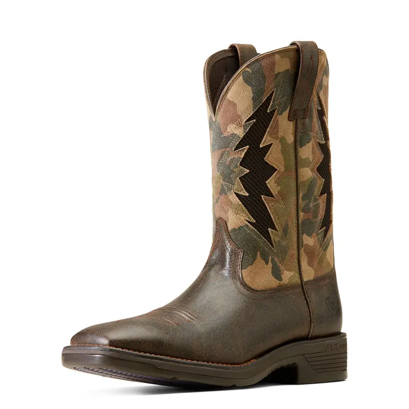 10046980 Ariat Men's Ridgeback Venttek Square Toe Western Boot - Rich Brown 1