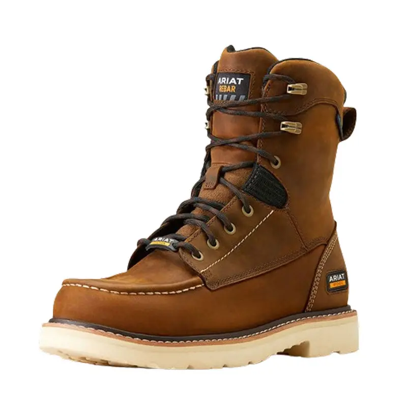 10047029 Ariat Mens' Rebar Lift 8" Waterproof Work Boot - Distressed Brown 1