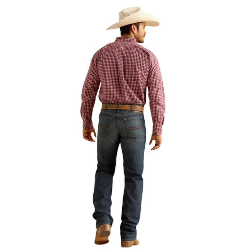 10047531 Ariat Men's M2 Traditional Relaxed Stretch Pro Series Boot Cut Jeans - Atlas 1