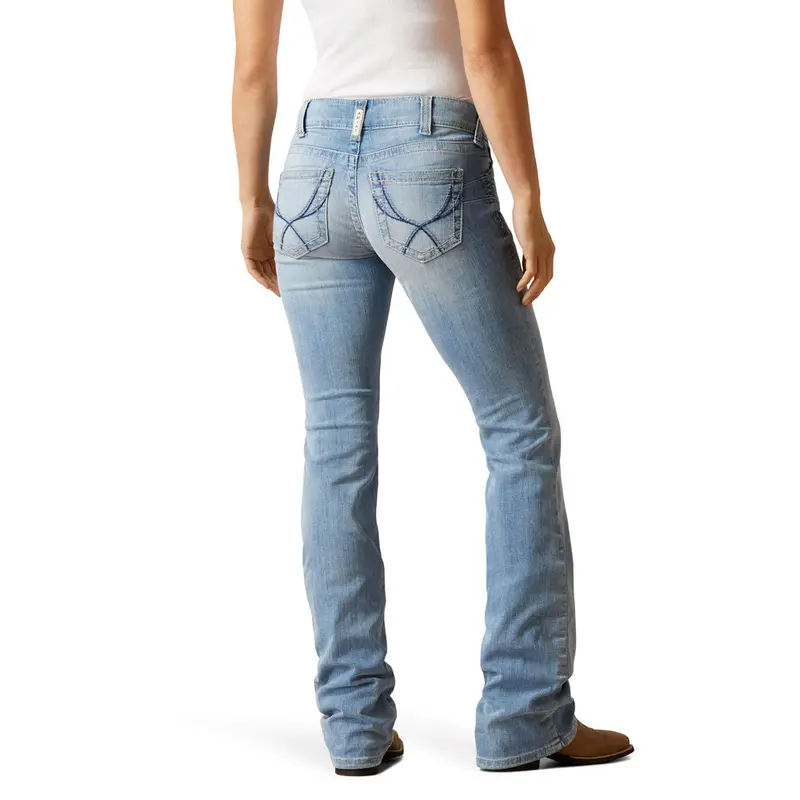 10048267 Ariat Women's Mid Rise Hope Boot Cut Jean - Nebraska 1