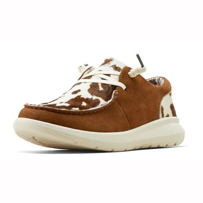 10050973 Ariat Women's Hilo - Ginger Suede/Cow Hairon 1