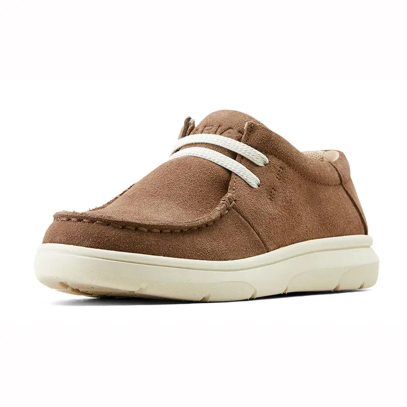 10051007 Ariat Youth Hilo Shoe - Brown Bomber Suede 1