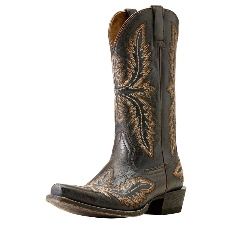 10051046 Ariat Men's Ryman Western Boot - Old West Black 1