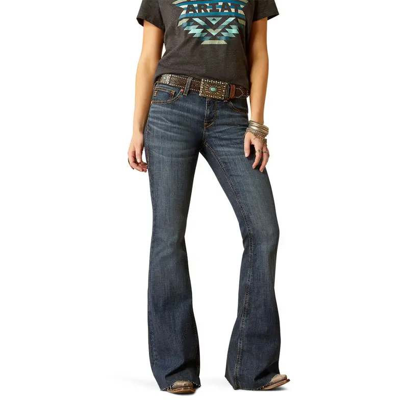 10051839 Ariat Women's Perfect Rise Kallie Flare Jeans - Florida 1